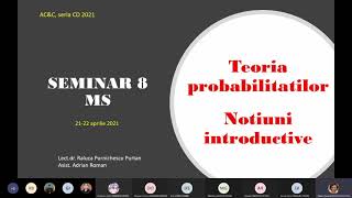 Seminar 8 Teoria Probabilitatilor CD [upl. by Xenos]