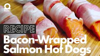 BaconWrapped Salmon Hot Dogs  Ridiculously Delicious Recipe [upl. by Recha246]