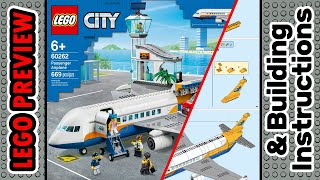 PREVIEW 60262 LEGO CITY Passenger Airplane​ amp Building Instructions LEGO 2020 [upl. by Fabrianne]