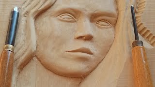 Wood Carved Face [upl. by Anyk821]