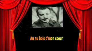 Karaoké Georges Brassens  Au bois de mon coeur [upl. by Lenej511]