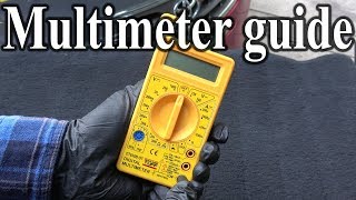 How to Use a MULTIMETER  Beginners Guide Measuring Volts resistance continuity amp Amps [upl. by Sinclare333]