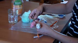 Easy Wool Craft How to Wet Felt a Snake [upl. by Mozelle]