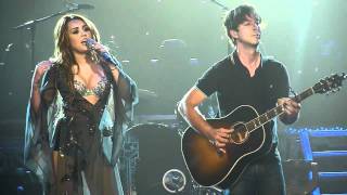 Miley Cyrus  Landslide HD  Live From Brisbane Australia [upl. by Yeslaehc620]