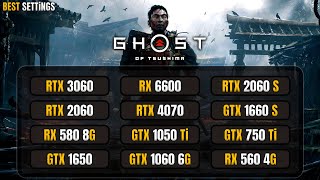 14 GPUs  Ghost of Tsushima  RX 6600 580  RTX 2060 3050  GTX 1660 Super 1050 Ti 1650 1060 [upl. by Jamille]