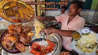 Super Test Mutton Dum Biriyani in BarhampurAminia Biriyani Canter [upl. by Yrtnahc]