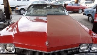 Buffing A Car DIY How To Buff Cars Restore Paint Detail Tips Classic Restoration Step 5 [upl. by Caswell]