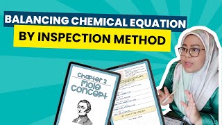 Write a balanced chemical equation by inspection method [upl. by Aradnahc]