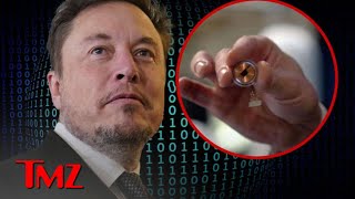 Elon Musk Says Neuralink Implants Brain Chip in First Human Subject  TMZ TV [upl. by Alaehcim]