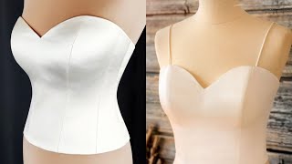 Tube Bustier Tutorial  Tube Bustier Blouse Pattern  Let us Draft tubedress bustier [upl. by Debby]