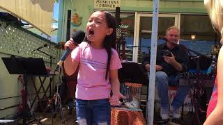 I Surrender Celine Dion amazing cover by 6 year old MaleaEmma [upl. by Ailicec556]