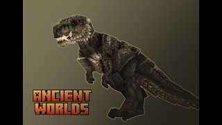 【Minecraft BE】 New dinosaur addon creature showcaseTyrannosaurus rex [upl. by Asilana821]