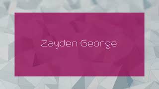 Zayden George  appearance [upl. by Olonam2]