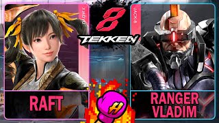 Tekken 8🥊Raft XIAOYU VS Ranger Vladim JACK8🥊4K 60ᶠᵖˢ tekken8 [upl. by Titania]