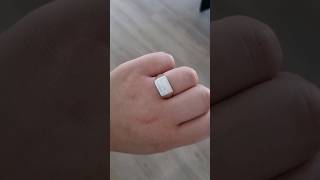 making a sterling silver signet ring 🤍 ring sterlingsilver [upl. by Stafford]