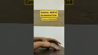 Radial nerve examination physiotherapy joints nerve motivation ruhs nims aims jnu russia [upl. by Zoila]