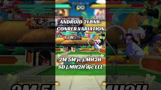 ANDROID 21 combos for absolute beginners gaming tutorial dragonball fighterzcombos combo [upl. by Chloras151]