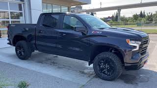 Dark Grey 2024 Chevrolet Silverado 1500 LT Trail Boss Review Calgary AB  Wolfe Calgary  CU418636 [upl. by Bouley]