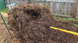 Update On Hot Compost Part 2 Taking Pile Apart [upl. by Noorah443]