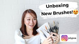 Unboxing Video NEW Tintoretto TRAVEL Brushes [upl. by Monaco]