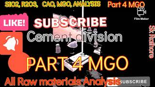 Mgo EDTA Method procedure Test Cement limestone clinker All raw materials Mgo Magnesia [upl. by Oflodur998]