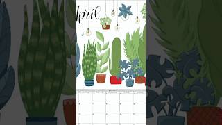 Calendar Design with Procreate illustration digitalpainting [upl. by Eyllib]