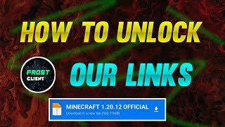 How To Unlock My GPLINKS  TOOLBOX Link Unlock 🔓 FROSTCLIENT MCPE [upl. by Caesaria515]