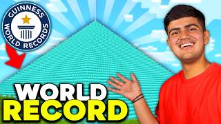 I BROKE THE WORLD RECORD For MOST DIAMONDS in Minecraft [upl. by Elburt]