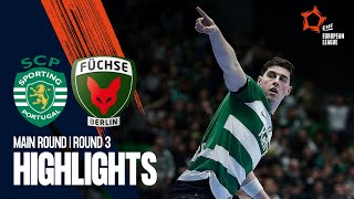 Sporting CP vs Füchse Berlin  Main Round 3  EHF European League Men 202324 [upl. by Jaime]