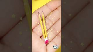 DIY kebab sticks Pencil Craft diy schoolcraft artandcraft miniature mini shorts craft [upl. by Samot]