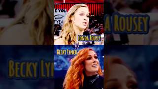 Becky Lynch vs Ronda Rousey 1v1 so dont forget to like and subscribe [upl. by Yenwat86]