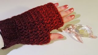 Brza i laka izrada rukavice Fingerless Gloves Fast amp Easy [upl. by Orapma]