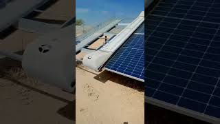 robot solar panel cleaning Sol bright robot [upl. by Atiloj956]