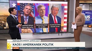 Marcus Oscarsson om talmanskaoset i USA  Nyhetsmorgon  TV4 amp TV4 Play [upl. by Ceporah988]