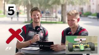 Haas F1s Romain Grosjean And Kevin Magnussen  F1 Grill The Grid [upl. by Kailey703]