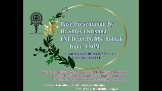 CASE PRESENTATION  COM SQUAMOSAL TYPE [upl. by Tennies]