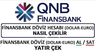 QNB FİNANSBANKASI ATM DEN DOLAR EURO YATIRMA VE ÇEKME İŞLEMİ NASIL YAPILIR [upl. by Kcitrap84]