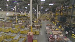 Amazon workers strike at multiple facilities as Teamsters seek contract [upl. by Olbap]