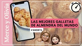 Cómo hacer las mejores GALLETAS de ALMENDRA del mundo  SIN MOLDE  Youtube Shorts​ [upl. by Assyn434]