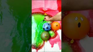 Various Water Color 5 Balloons Popping Reverse Satisfying ASMR Viral poppingballon [upl. by Okoyk]