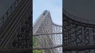 Heide Park Colossus INSANE coaster 2024 heidepark themepark freizeitpark fy fyp youtubeshorts [upl. by Amalburga]