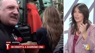 Sanremo arrivata Ornella Muti con la figlia Naike al presidio dei trattori quotEcco cosa hanno [upl. by Ashli249]