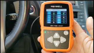 2024 FOXWELL NT201 OBD2 Scanner Tool Car Code Reader IMReadiness [upl. by Neelasor]