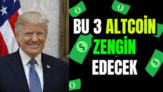 BAŞKAN TRUMPBU 3 KRİPTO PARA YATIRIMCILARINI ZENGİN EDECEK [upl. by Tezzil]