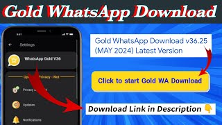 Gold WhatsApp Download V3625 Latest Version  Golden WhatsApp Download 2024 [upl. by Innad]