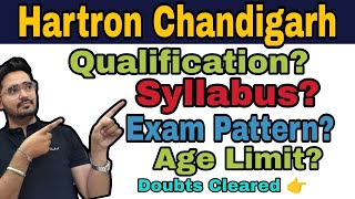 Hartron Chandigarh Exam Pattern Qualification Syllabus Hartron Chandigarh Recruitment 2024 [upl. by Ahsenet]