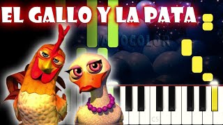 El Gallo y la Pata  Piano Cover  Tutorial  Karaoke [upl. by Juditha413]