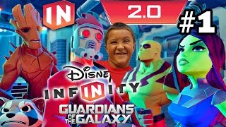 Guardians of the Galaxy Play Set  Part 1 Disney Infinity 20 Dad amp Son Commentary [upl. by Ainolloppa]