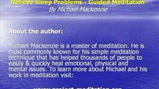 Guided Meditation  Relieve Sleep Problems [upl. by Kristianson]