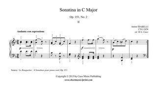 Diabelli  Sonatina in C Major Op 151 No 2 23 [upl. by Lalitta]